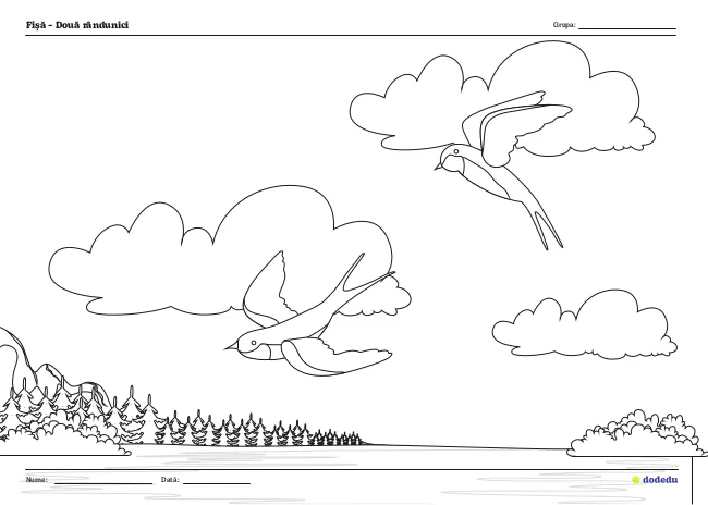 Fișă - Două rândunici