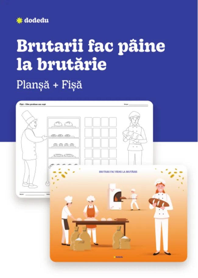 Brutarii fac pâine la brutărie - Set Plnașă + Fișă