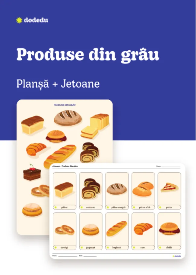 Produse din grâu - Set Planșă + Jetoane