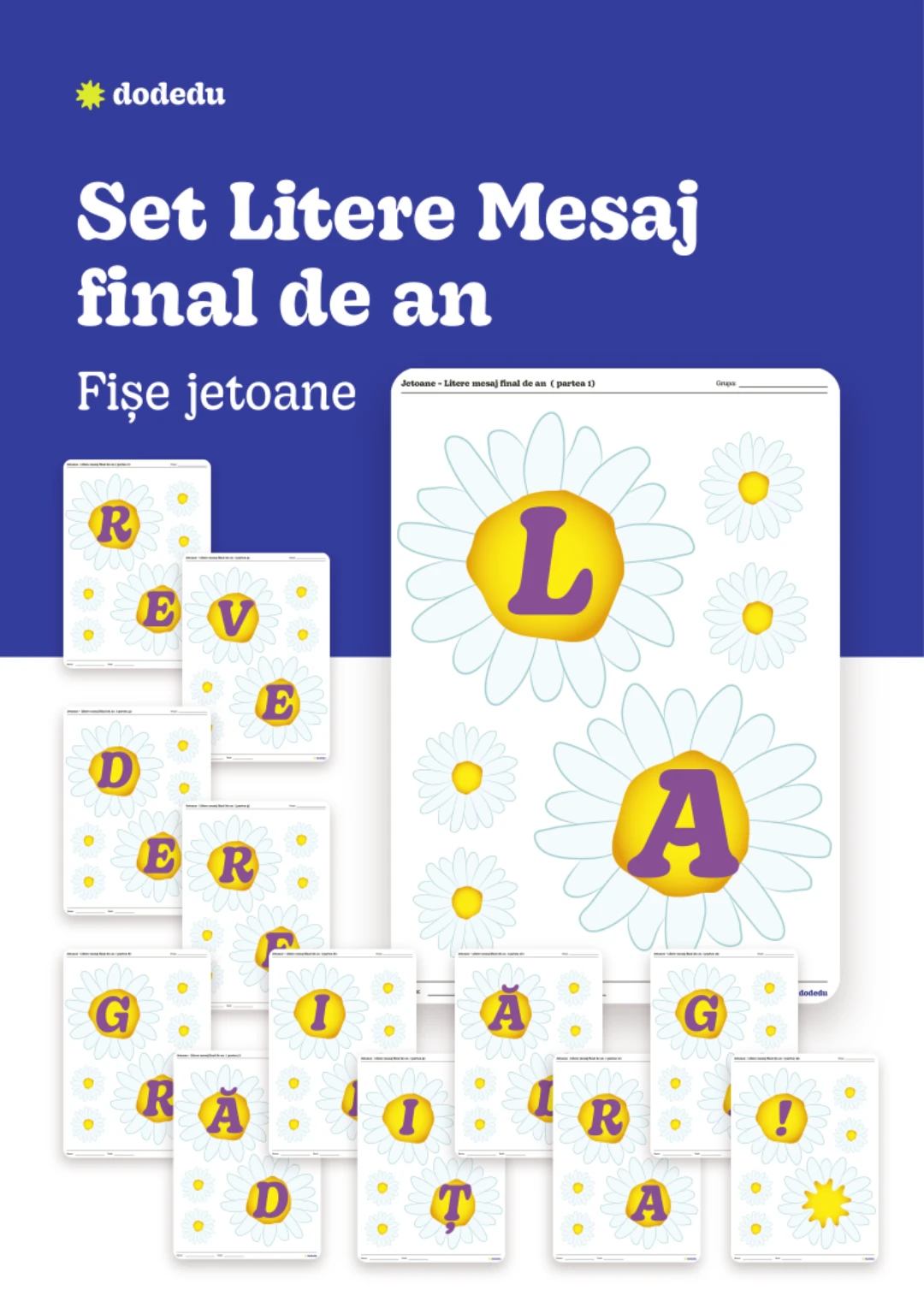 Litere mesaj final de and - Set Jetoane
