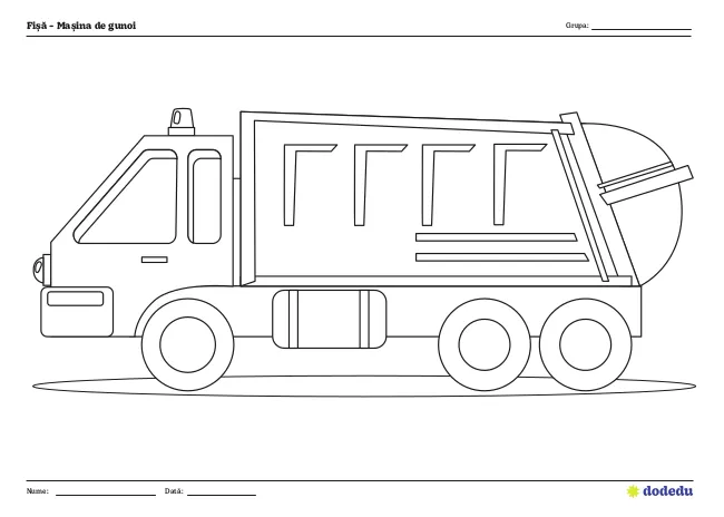 Fișă - Mașina de gunoi